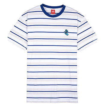 Camiseta Santa Cruz Mini Hand Stripe - White Stripe