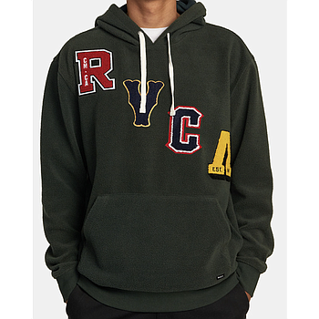 Sudadera Con Capucha Letterman - Hunter Green