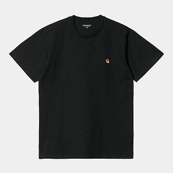 Camiseta Carhartt WIP Chase - Black/Gold
