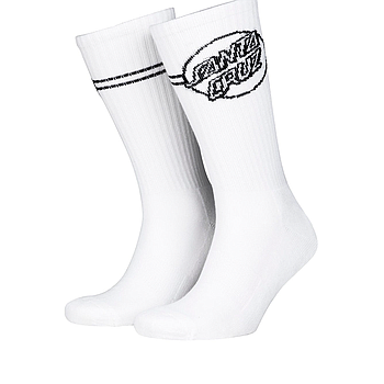 Calcetines Santa Cruz Opus Dot Stripe - White