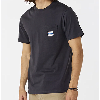 Camiseta Rip Curl Horizon Badge - Washed Black