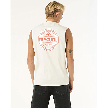 Camiseta Sin Mangas Rip Curl Stapler - White