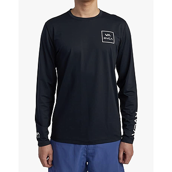 Camiseta de Licra Rvca L/S Surf - Black