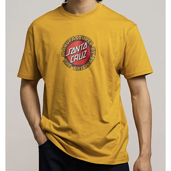Camiseta Santa Cruz Speed MFG Dot Front - Gold