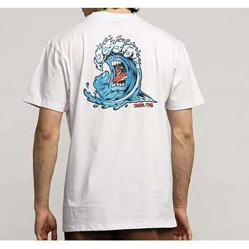 Camiseta Santa Cruz Screaming Wave - White