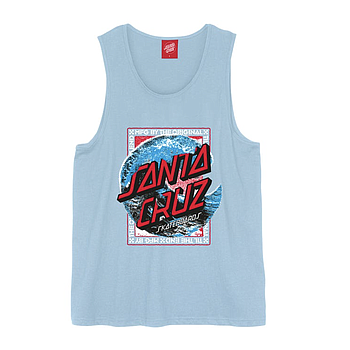 Camiseta Sin Mangas Santa Cruz Breaker Dot Front - Sky Blue