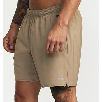 Pantalón Corto RVCA VA Sport Yogger Stretch 17'' - Dark Khaki