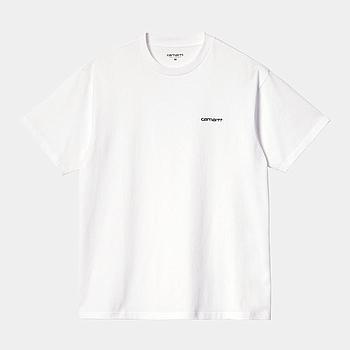 Camiseta Carhartt WIP Script Embroidery - White/Black