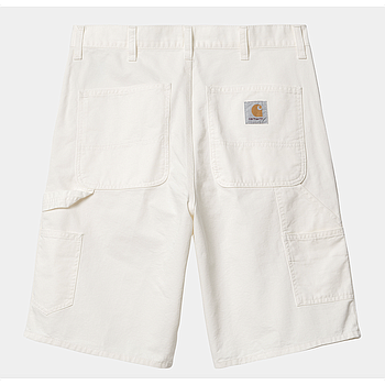 Pantalón Corto Carhartt WIP Single Knee - Off White (Rinsed)