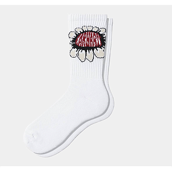 Calcetines Carhartt Wip Pixel Flower - White